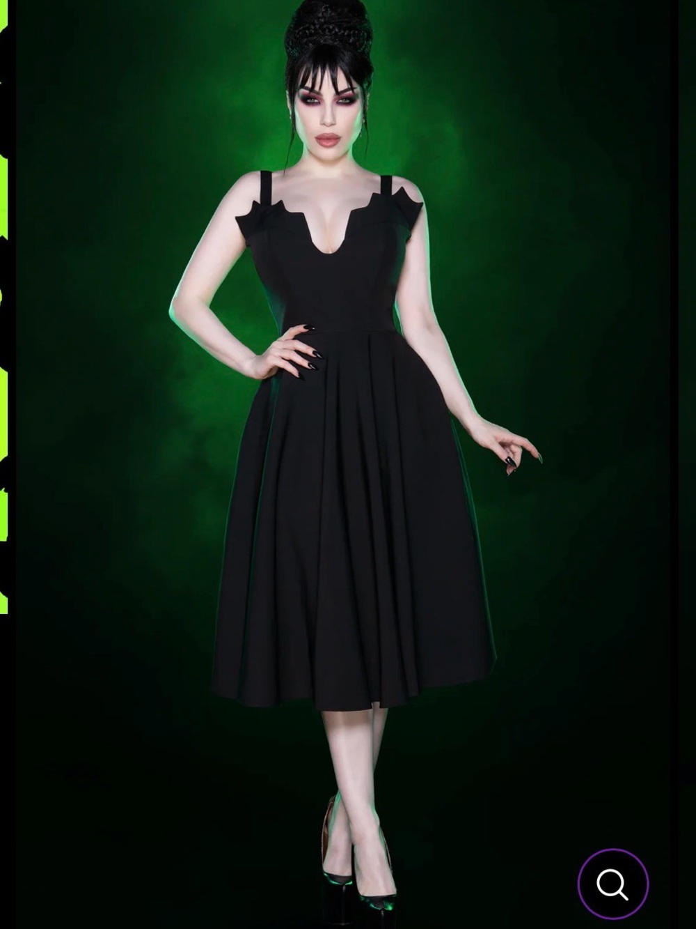 Weasel Wear Queen of the Night swing dress